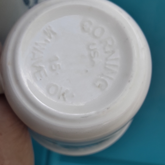 Vintage Mug Corning Ware Blue Heart Country - Picture 10 of 10